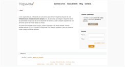 Desktop Screenshot of hispavista.errhh.es