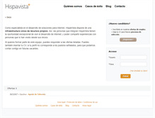 Tablet Screenshot of hispavista.errhh.es